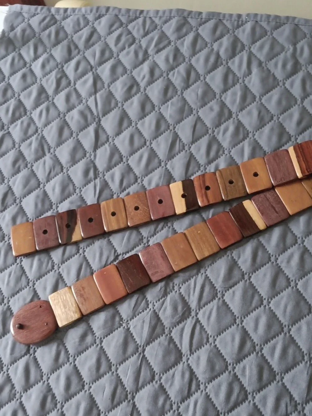 Vintage Wooden Hardwood  Belt